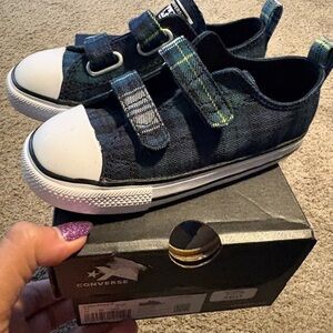 Converse Kids' green plaid Sneakers shoes chuck Taylor’s chucks new